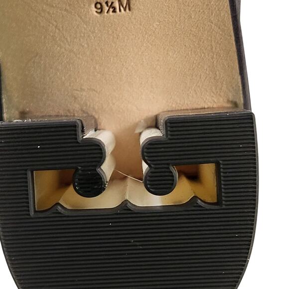 Tory Burch Casual Zip Up Bootie Black Leather Block Heel Ankle Boot Sz 9.5 - Picture 7 of 8